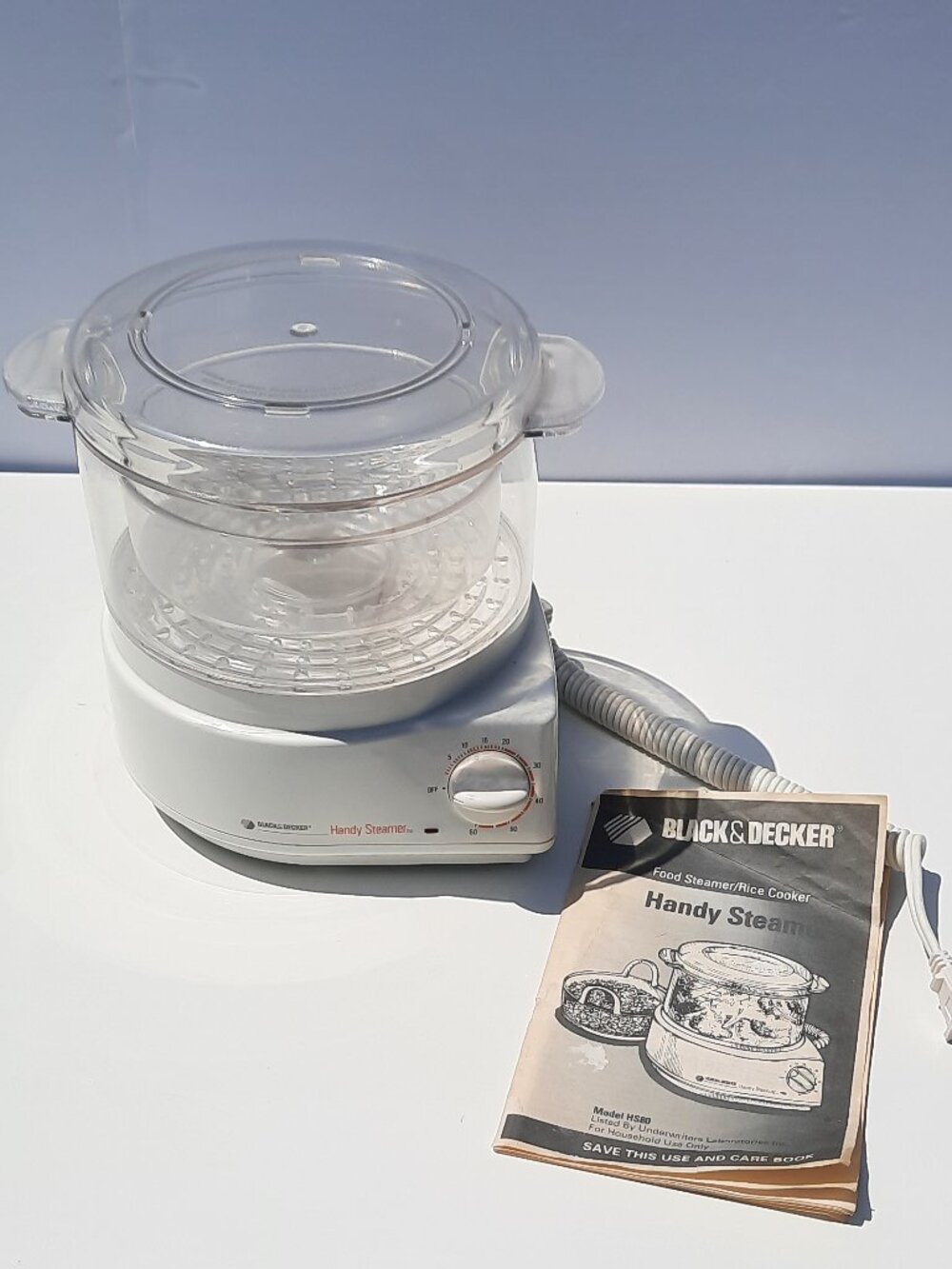 Black & Decker Handy Steamer HS80 Food Vegetable Steamer Rice Cooker Basket